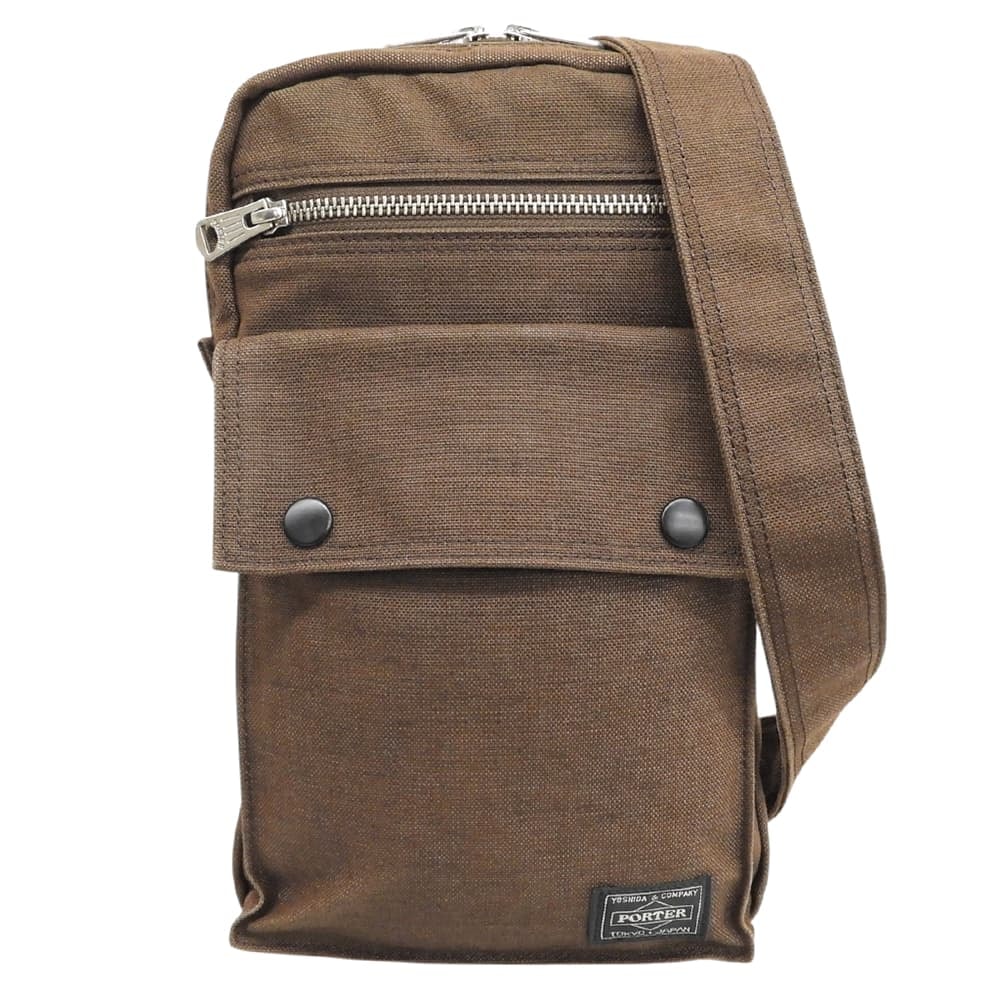ポーター 美品 SMOKYSLING SHOULDER BAG ショルダー ボディバッグ メンズ ブラウン 592-27531