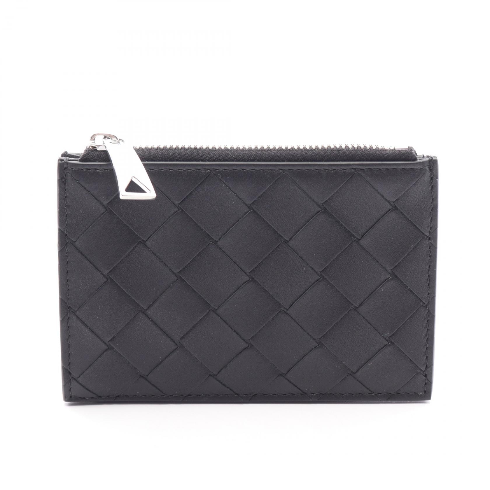 ボッテガヴェネタ BOTTEGA VENETA イントレチャート カードケース アクセサリー レザー メンズ レディース ブラック系 853518VCPQ38803 【新品】