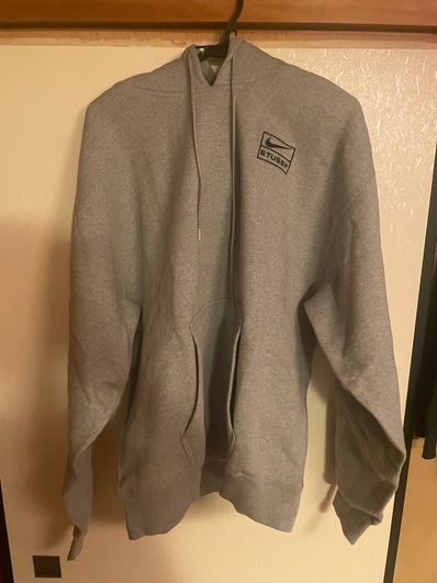 Stussy × Nike NRG Washed Hoodie (US Size) "Grey" DJ9488-063