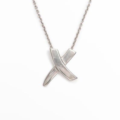 【最終値下げ】 ティファニー TIFFANY&Co. 925 キス ネックレス【中古】