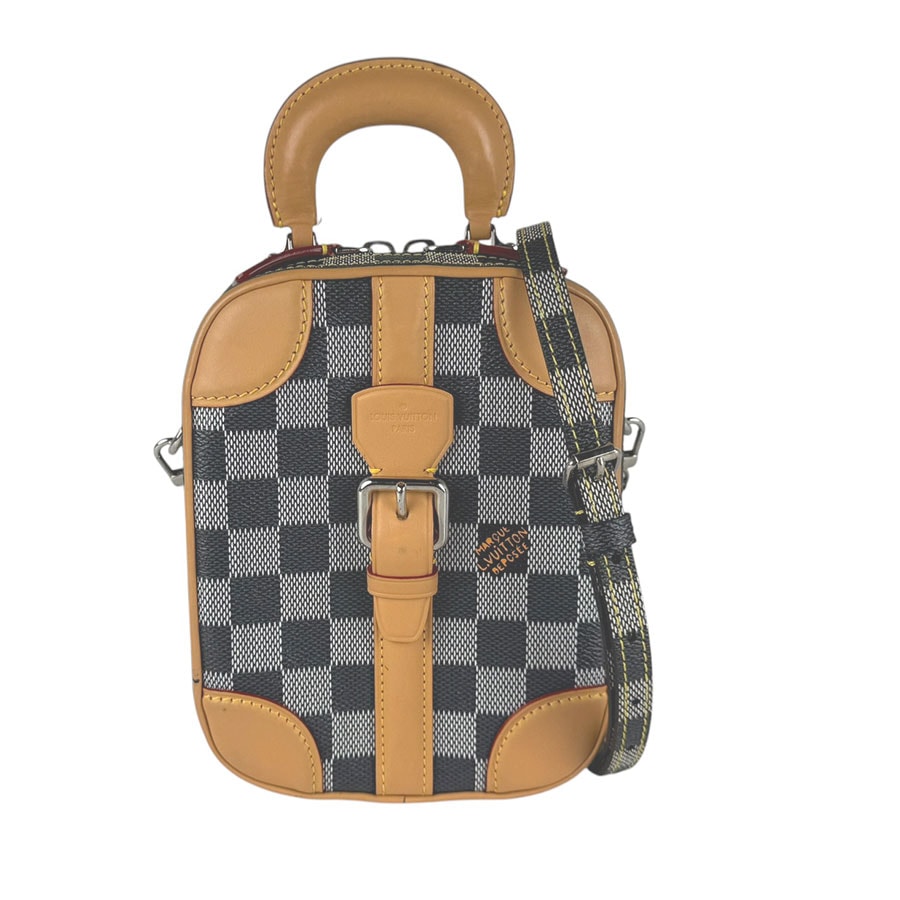 ルイ ヴィトン LOUIS VUITTON ショルダーバッグ ダミエ ヴァリゼット ヴェルティカル  ダミエキャンバス ブラック系/ブラウン メンズ N60273【中古】 z10992