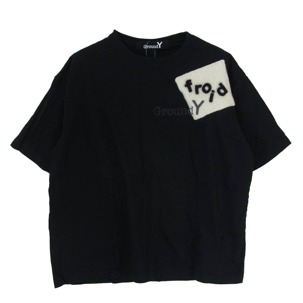 Yohji Yamamoto ヨウジヤマモト Tシャツ GA-T70-076 Ground Y グラウンドワイ PATCHWORK パッチワーク 半袖 Tシャツ カットソー ブラック系 2【中古】