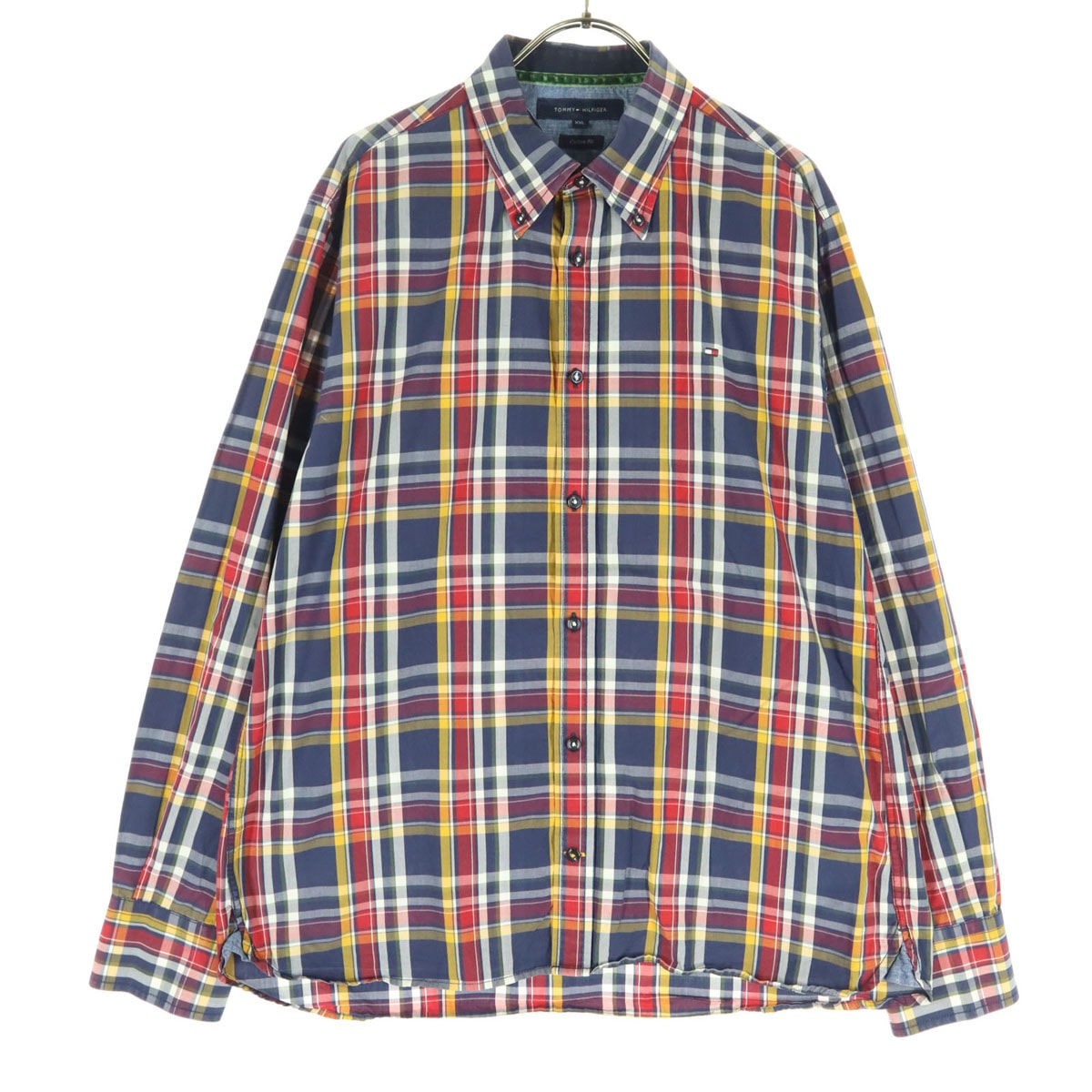 TOMMY HILFIGER トミーヒルフィガー チェック柄 長袖 ボタンダウンシャツ XXL