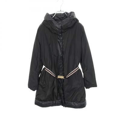 マックスマーラ MAX MARA リバーシブル フード付き ダウンジャケット 衣料品 アウター ナイロン レディース ブラック系 【中古】