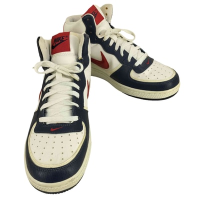 Air Indee High White/Red- Mid Navy Basketball Shoes ハイカットスニーカー【1143832281724】