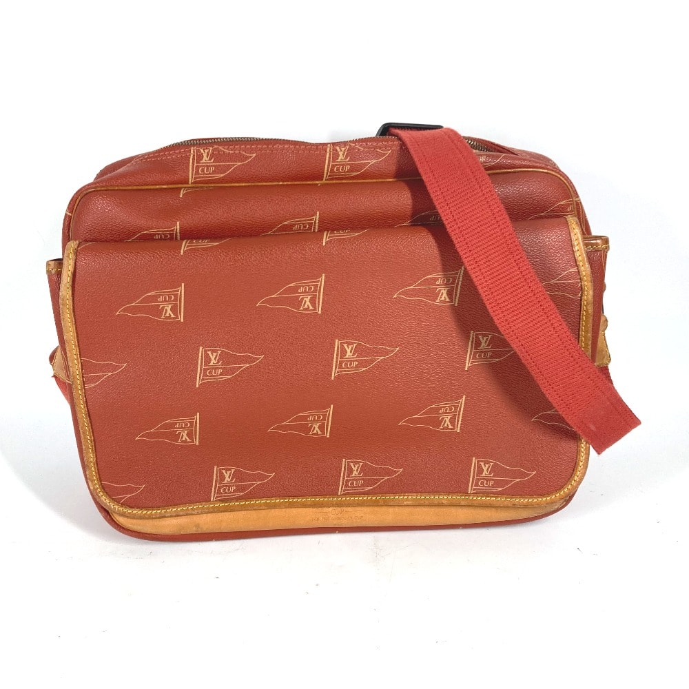 ルイヴィトン LOUIS VUITTON カルヴィ M80028 LVCUP ルイヴィトンカップ カバン 斜め掛け フラップ メッセンジャーバッグ バッグ ショルダーバッグ キャンバス アボガ二― オレンジ