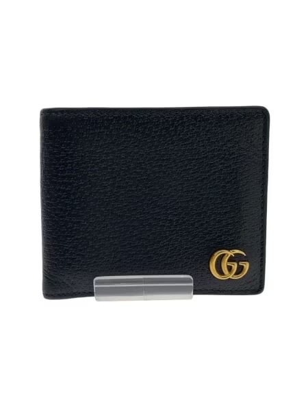 GUCCI GG Marmont Leather Coin Wallet "Black"