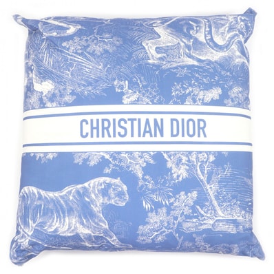 極美品 クリスチャンディオール クッション ブルー HYP02RCO0U