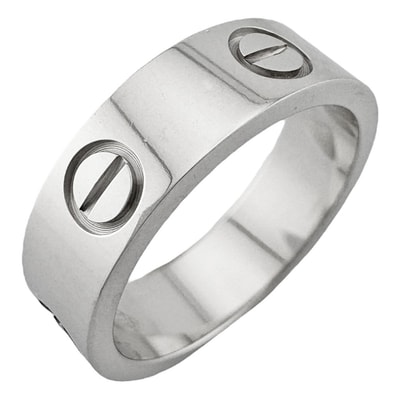 カルティエ ラブ リング 指輪 11.5号 18金 K18ホワイトゴールド ユニセックス CARTIER 中古