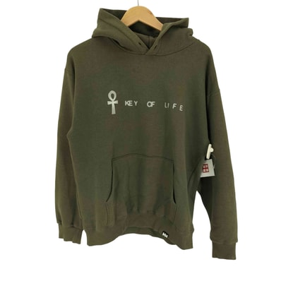 KEY OF LIFE アンク プリント ロゴ刺繍 プルオーバー パーカー フーディー【1139233973375】