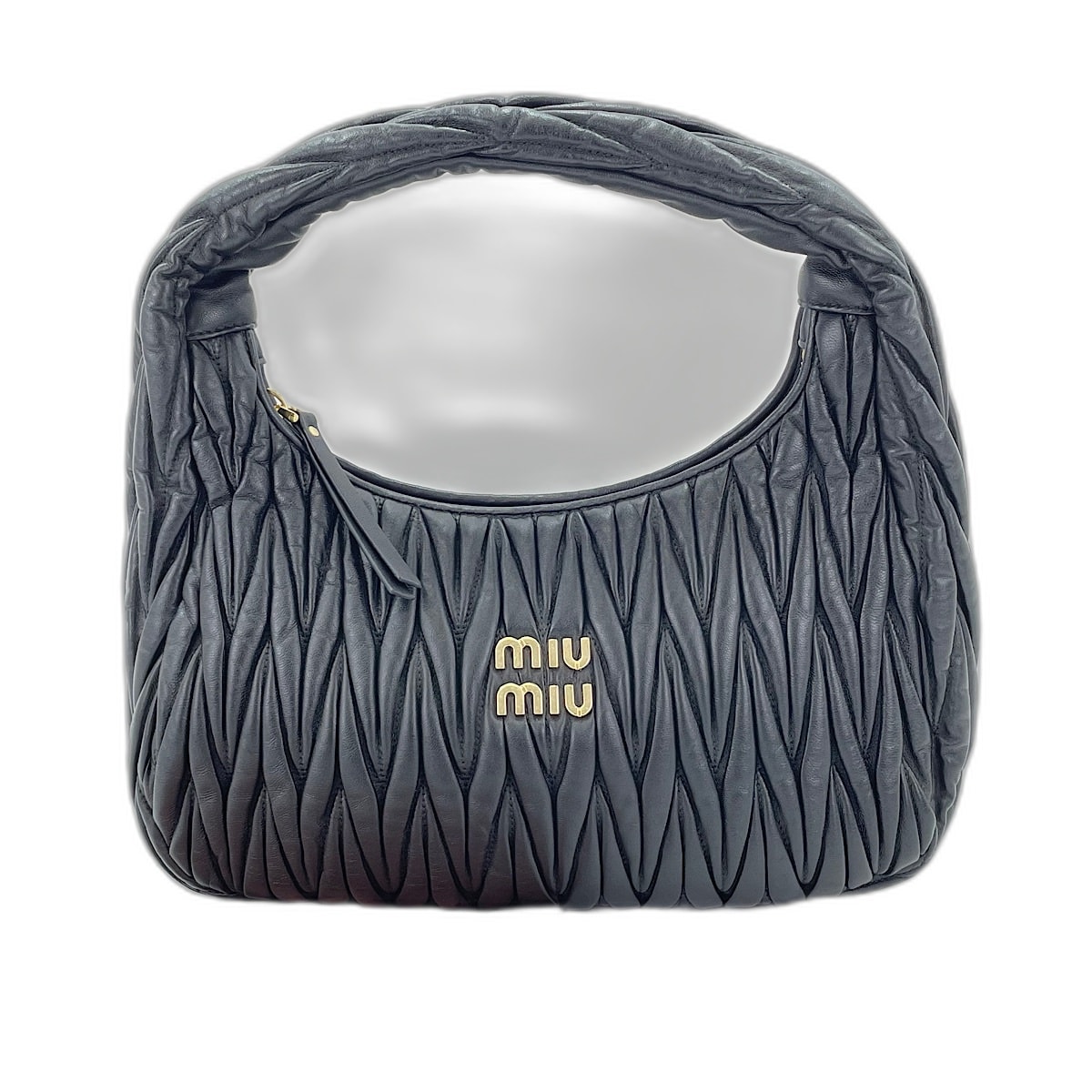 ミュウ ミュウ Miu Miu ワンダーマテラッセ ハンドバッグ レザー【中古】