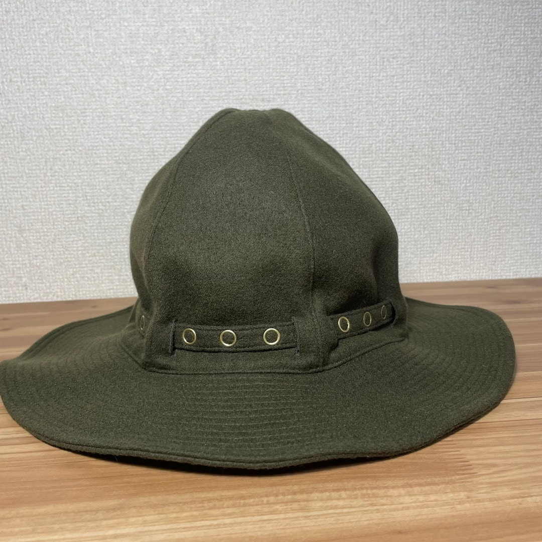 【最終】sacai ハット ダークグリーン ウール 【希少】 最終】sacai ハット ダークグリーン ウール 【希少】 - メルカリ