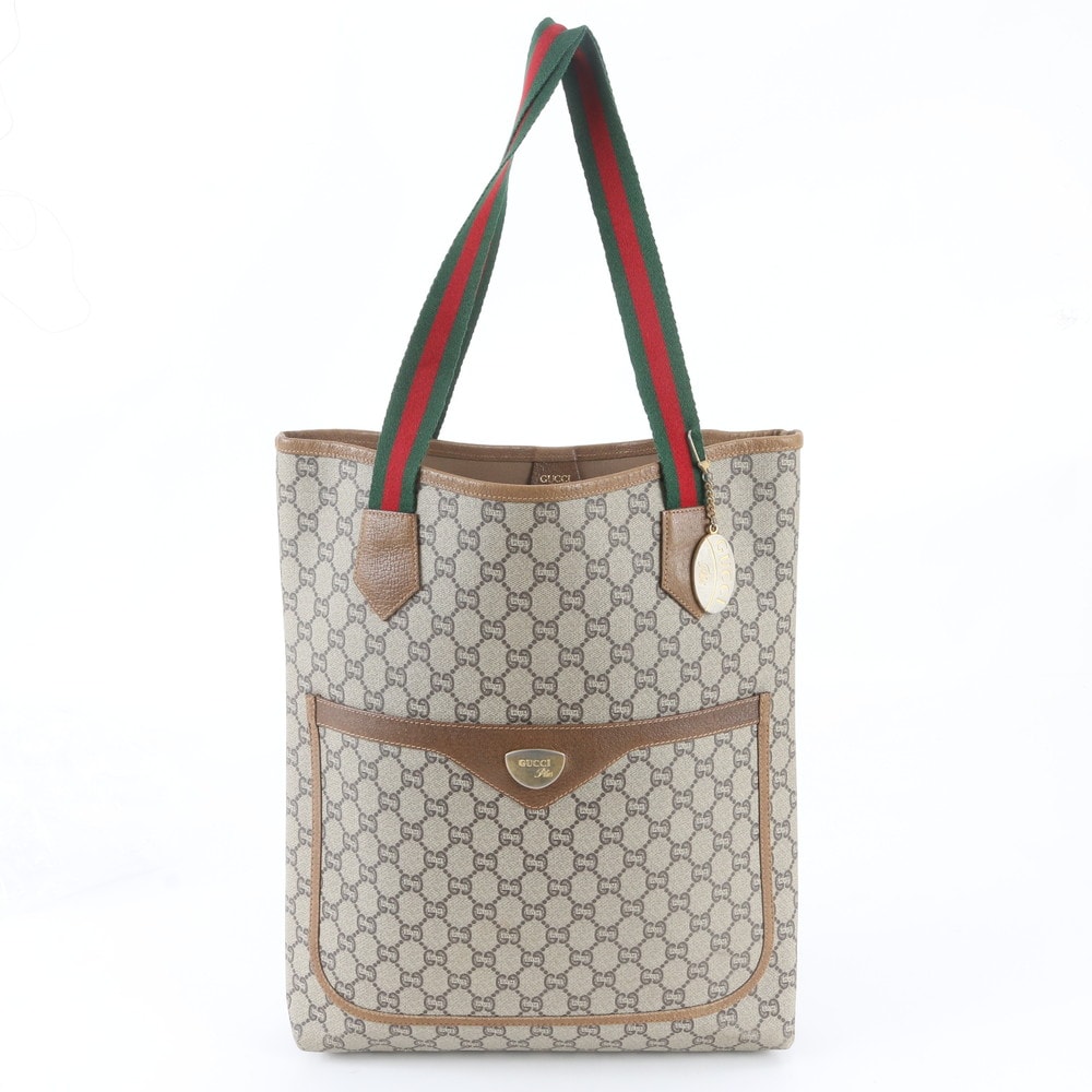■美品 グッチシェリー ライン GG プラストート バッグ