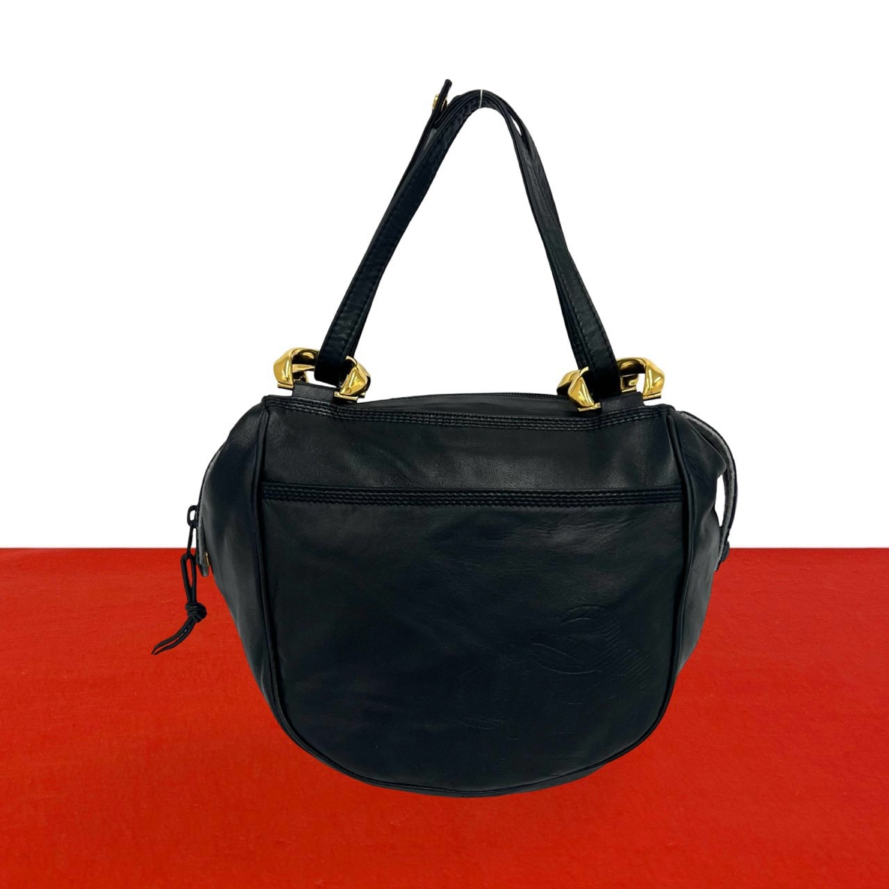 LOEWE ロエベ アナグラム ロゴ レザー ショルダーバッグ ブラック
19112