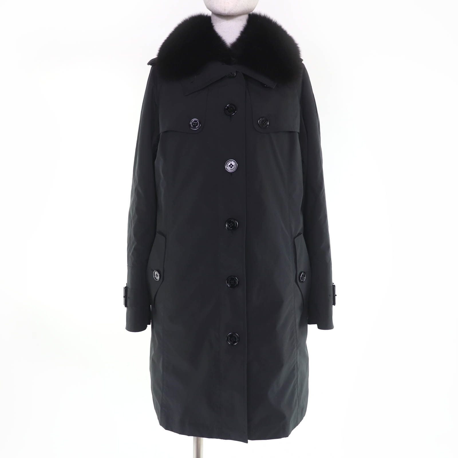 美品 バーバリーロンドン コート ブラック レディース 42