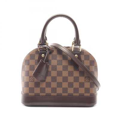 ルイ・ヴィトン LOUIS VUITTON アルマBB 2WAY ハンドバッグ バッグ レザー ダミエ エベヌ レディース ブラウン系 N41221 【中古】