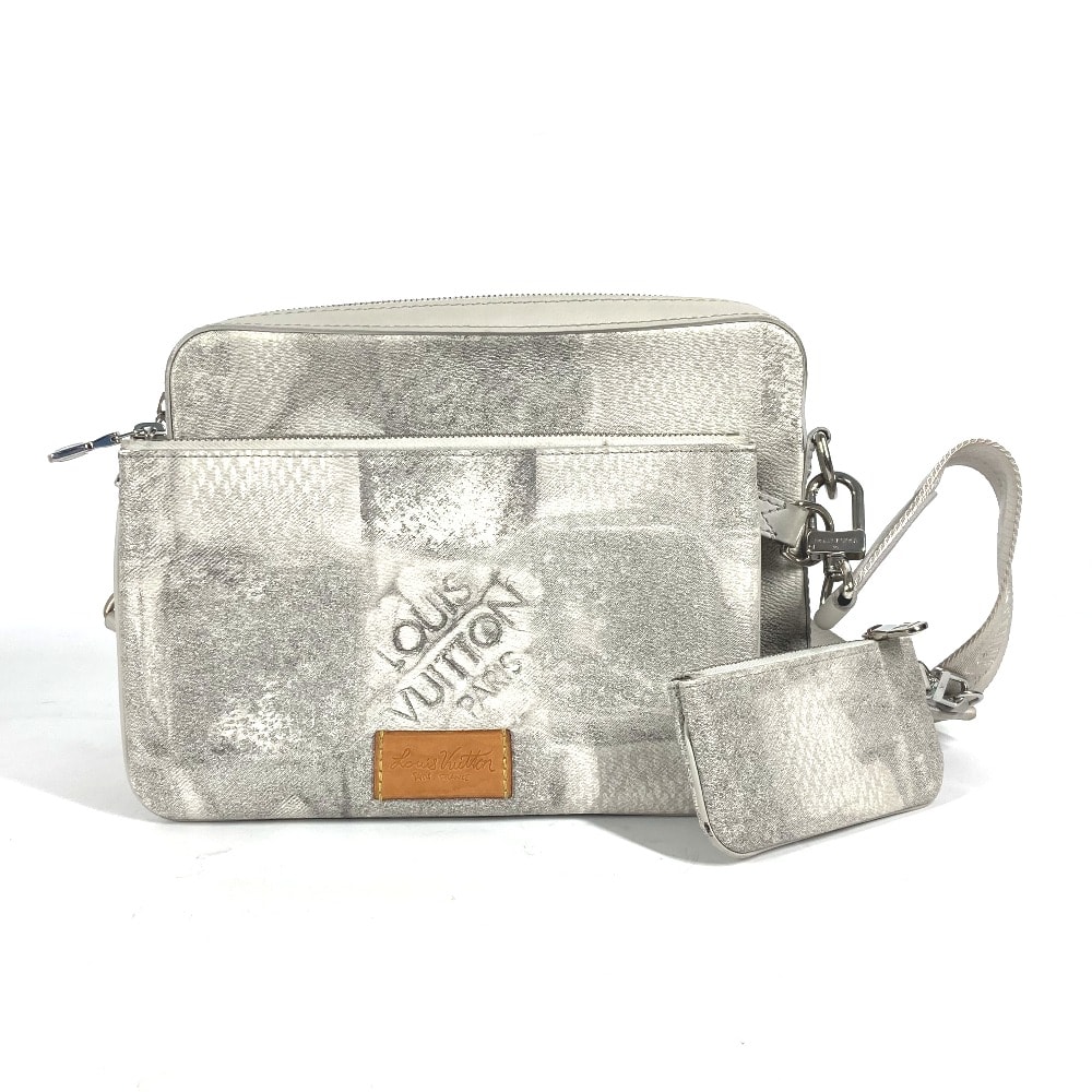 ルイヴィトン LOUIS VUITTON トリオ メッセンジャー N50068 ダミエソルト カバン 斜め掛け ショルダーバッグ キャンバス グレー