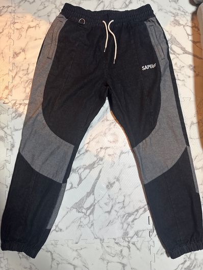 SAPEur DENIM TRACK PANTS "Black"