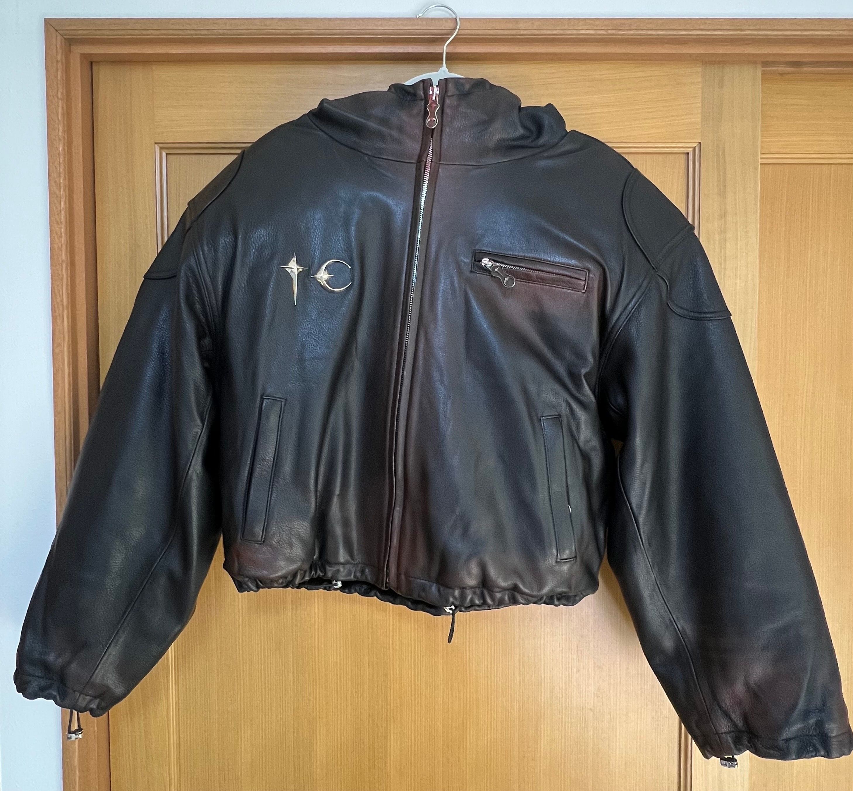 THUG CLUB Big Rock Leather Jacket "BLACK"
