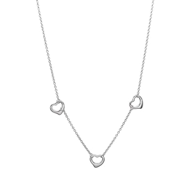 TIFFANY&Co. ティファニー オープンハート エルサペレッティ スリー トリプル 3連 ネックレス
SV925 シルバー 新品仕上済 レディース
【中古】