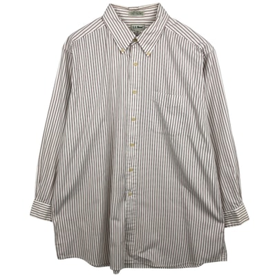 古着 ~90年代 エルエルビーン L.L.Bean 長袖 ボタンダウンストライプシャツ メンズXL相当 ヴィンテージ/eaa478143