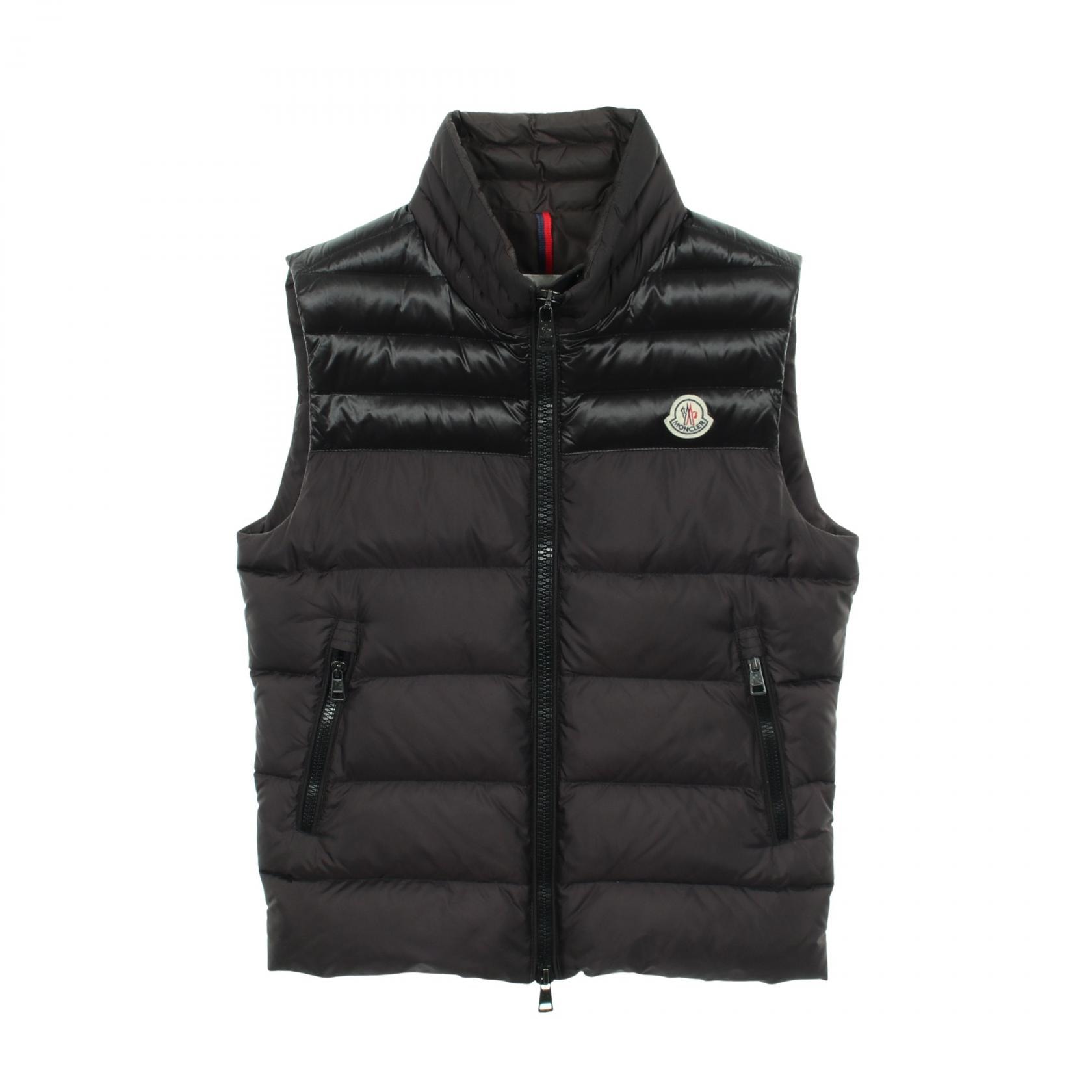 モンクレール MONCLER DUPRES ダウンベスト 衣料品 アウター ポリエステル メンズ ブラック系 【中古】