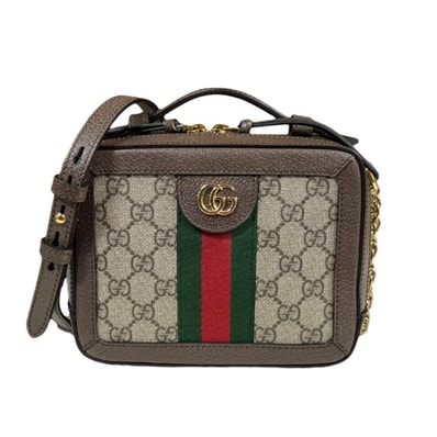グッチ ミニ オフィディア ショルダーバッグ GGスプリームキャンバス 602576 ベージュ レディース GUCCI 中古