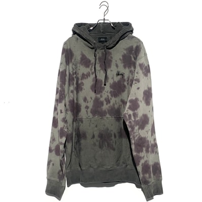 Stussy Pullover Hoodie Tie Dye/Crystal Wash gray