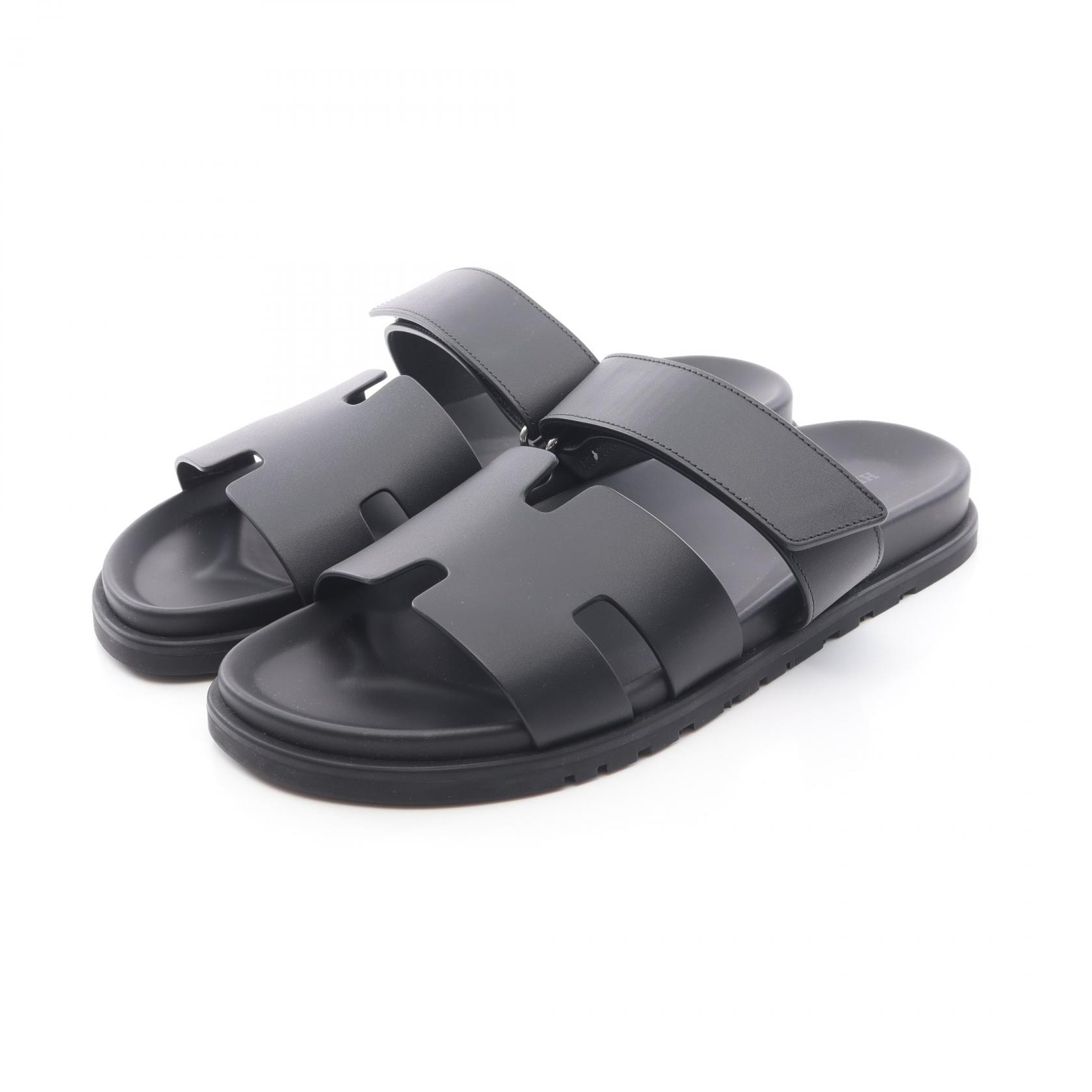 エルメス HERMES シプレ サンダル 靴 レザー メンズ ブラック系 VV2220002H 【中古】