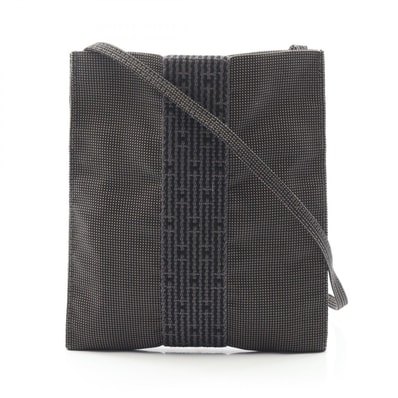 エルメス HERMES エールライン ポシェット ショルダーバッグ バッグ キャンバス ナイロンキャンバス レディース グレー系 【中古】