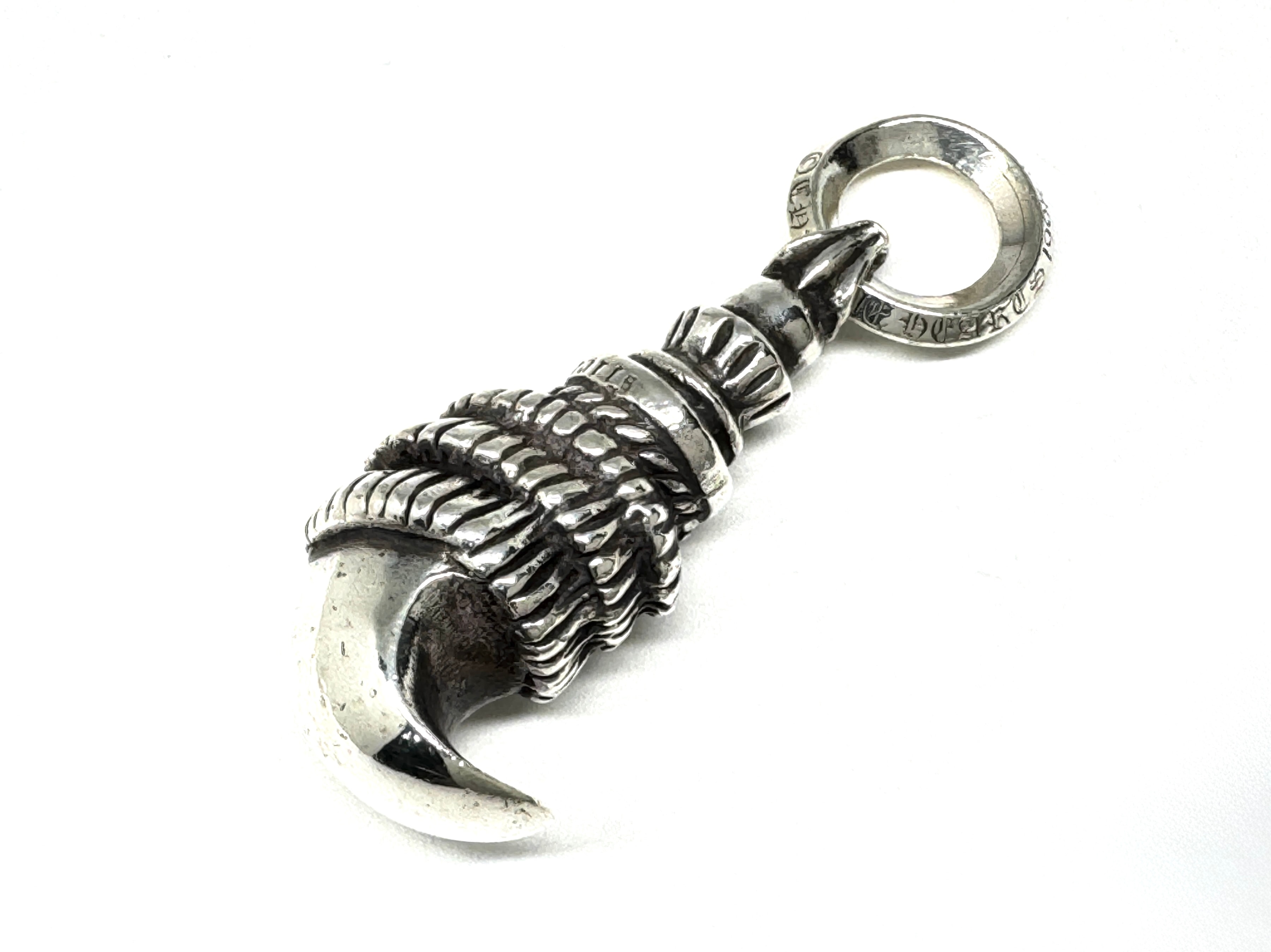 Chrome HeartsCrow Pendant Necklace Top "Silver"