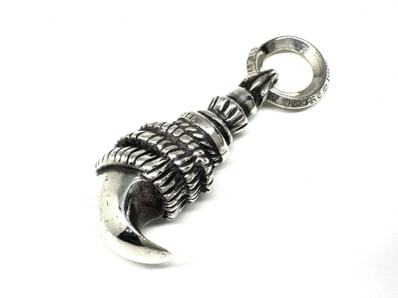 Chrome HeartsCrow Pendant Necklace Top "Silver"