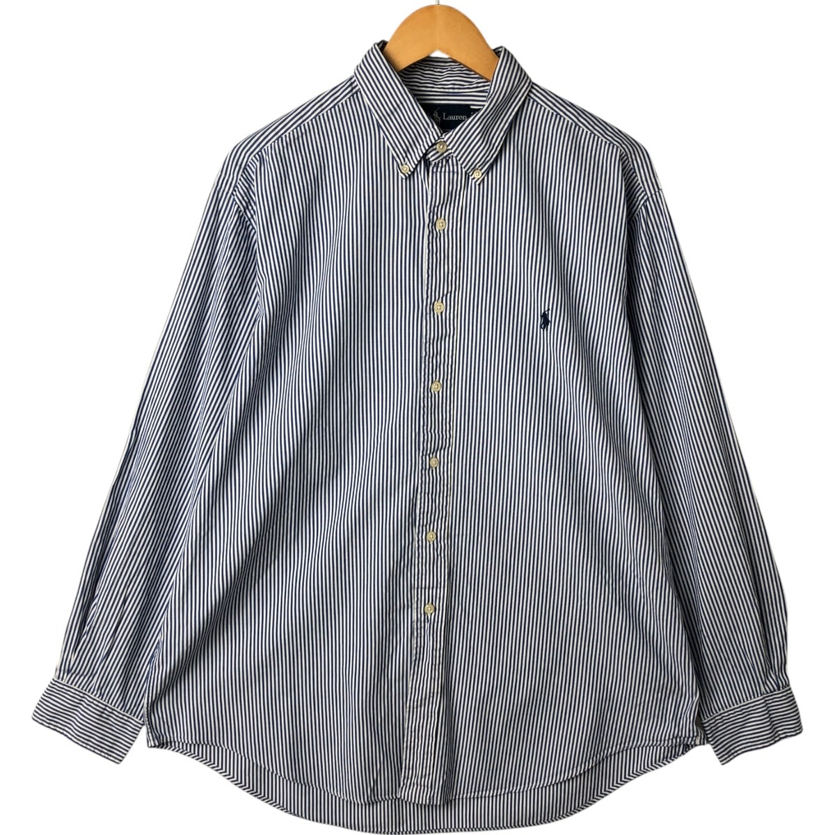 古着 ラルフローレン Ralph Lauren YARMOUTH 長袖 ボタンダウンストライプシャツ メンズXL相当/eaa549326