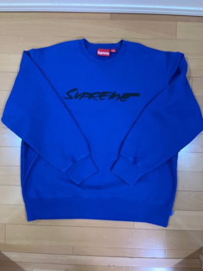 Supreme Futura Logo Crewneck "Royal"