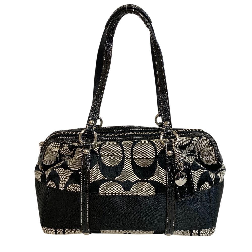 コーチ COACH ハンドバッグ シグネチャー ショルダーバッグ F13551 ブラック