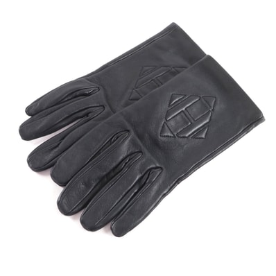 美品 エルメス 手袋 ブラック レディース 7.5