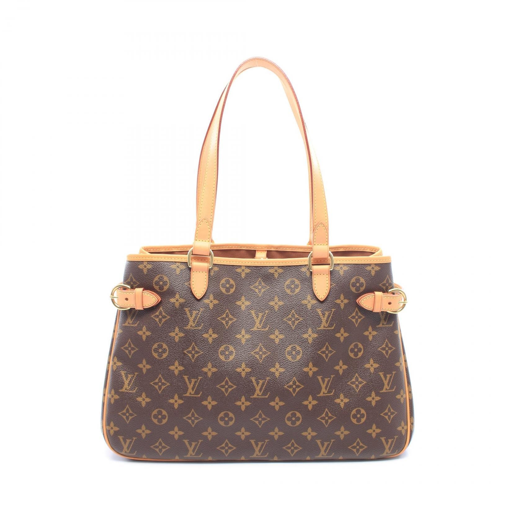 ルイ・ヴィトン LOUIS VUITTON バティニョール オリゾンタル モノグラム ショルダーバッグ バッグ PVCコーティングキャンバス レザー モノグラム レディース ブラウン系 M51154 【中古】