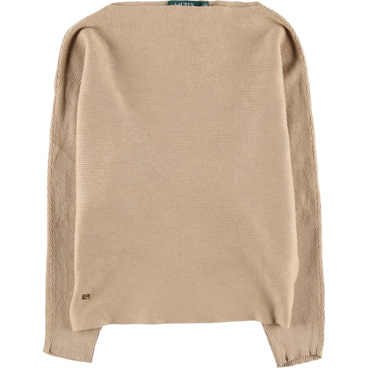 古着 ラルフローレン Ralph Lauren LAUREN ローレン ボートネック コットンニットセーター レディースM相当/eaa617783