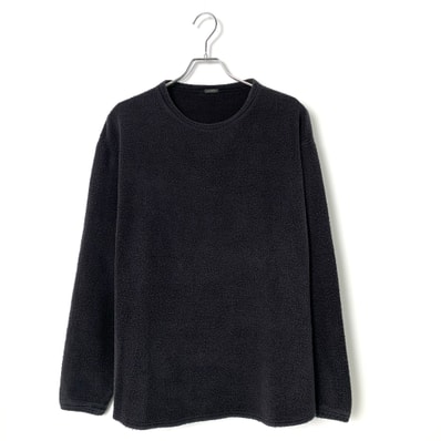 COMOLI Fleece Crew Neck "Black"