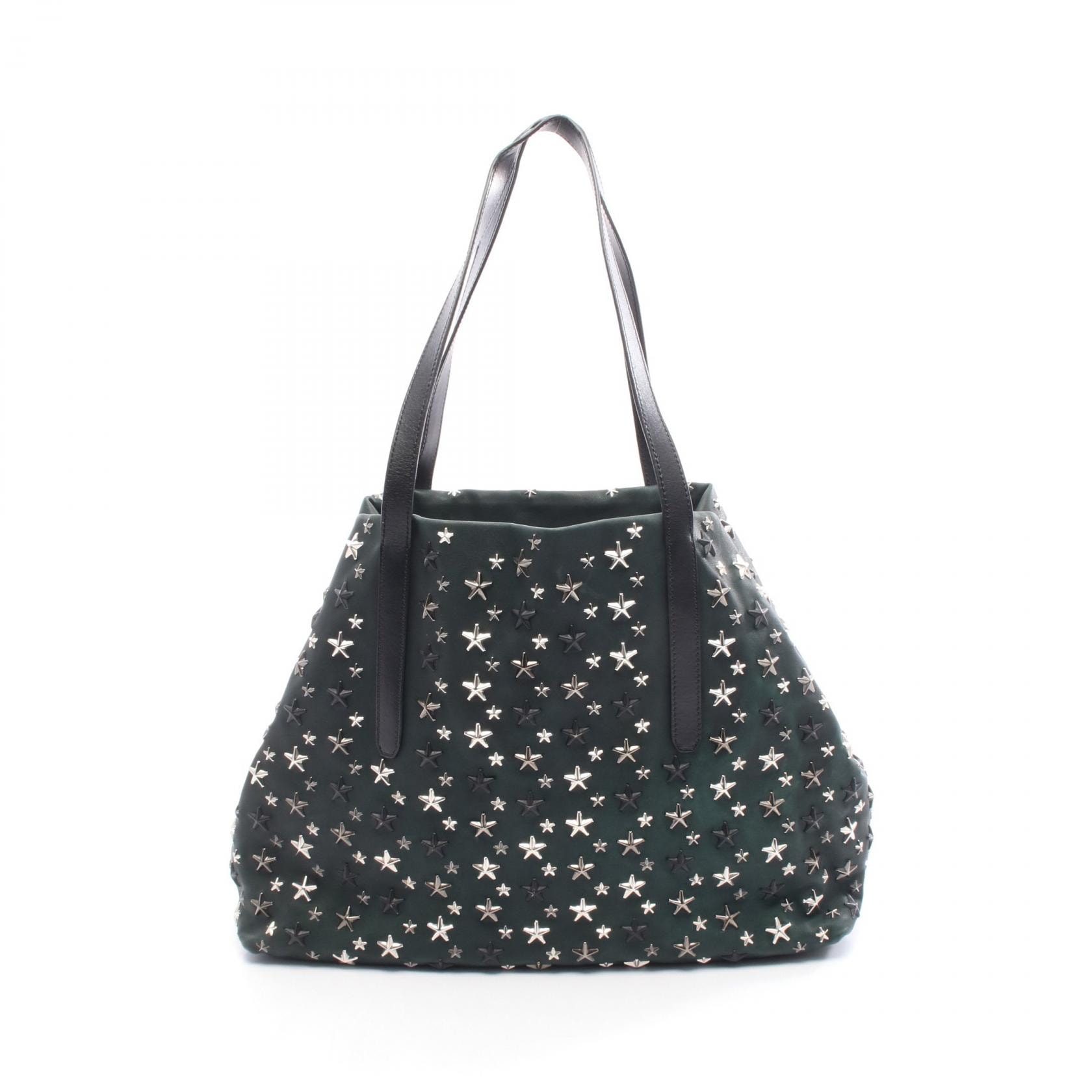 ジミーチュウ JIMMY CHOO PIMLICO S トートバッグ バッグ レザー レディース グリーン系 【中古】