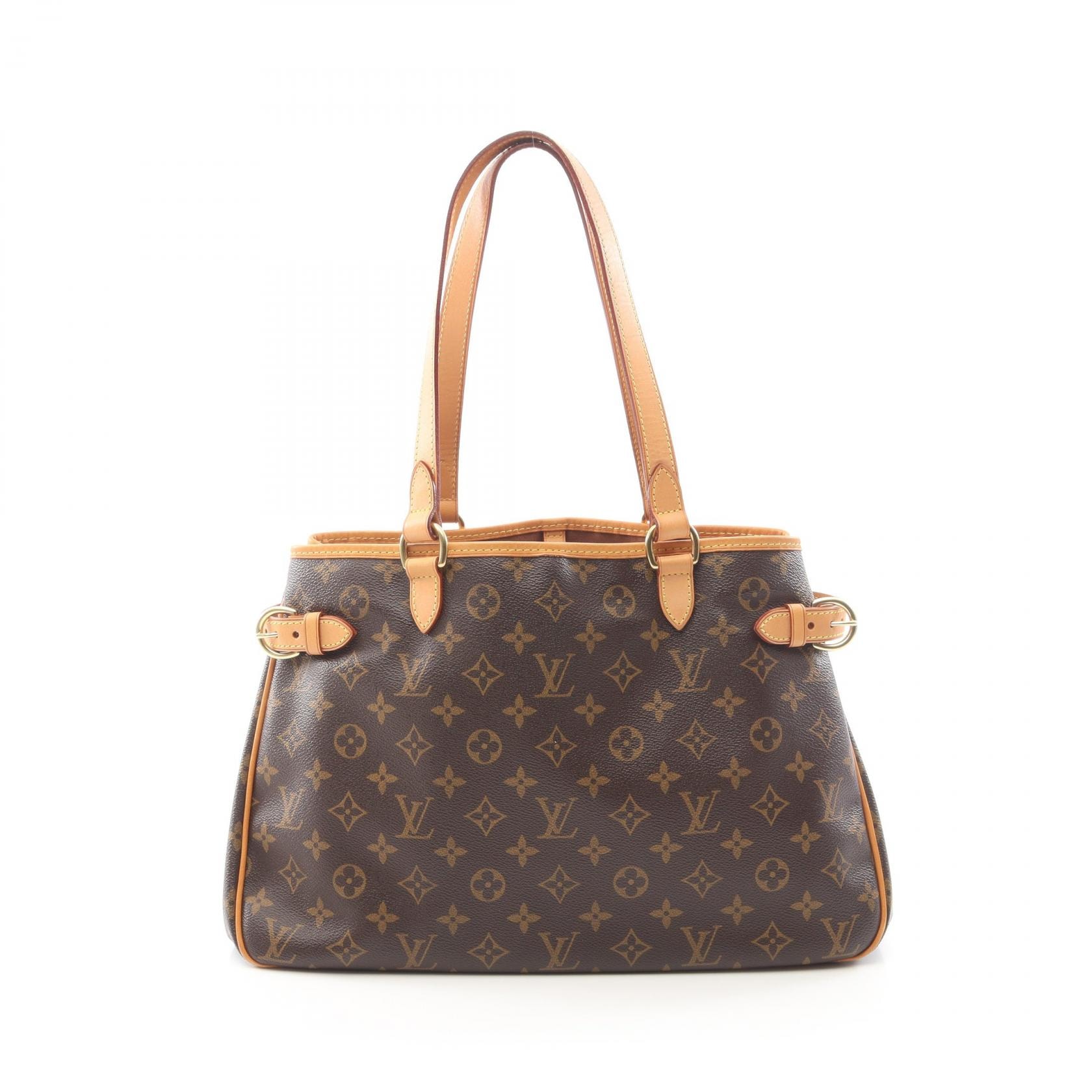 ルイ・ヴィトン LOUIS VUITTON バティニョール オリゾンタル ショルダーバッグ バッグ PVCコーティングキャンバス レザー モノグラム レディース ブラウン系 M51154 【中古】