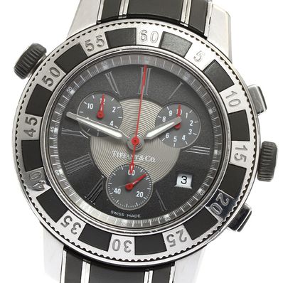 ティファニー マーク T-57 デイト クロノグラフ メンズ 【中古】