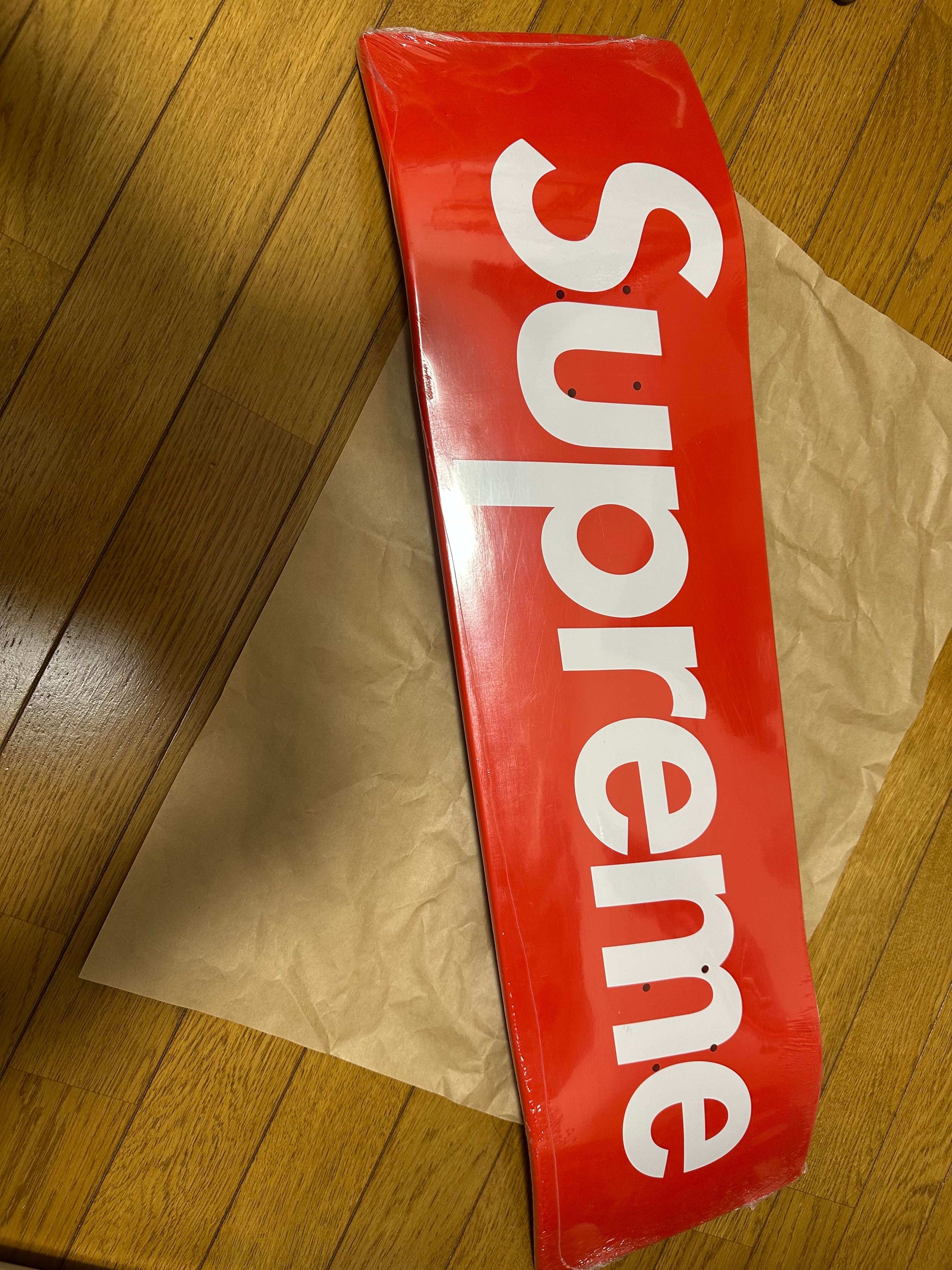 Supreme Uncut Box Logo Skateboard "Red"