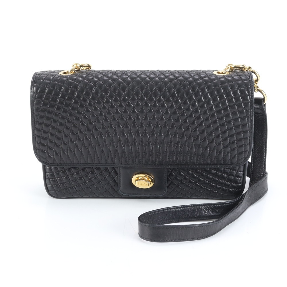 ■極美品 バリー キルティングショルダーバッグ レザー