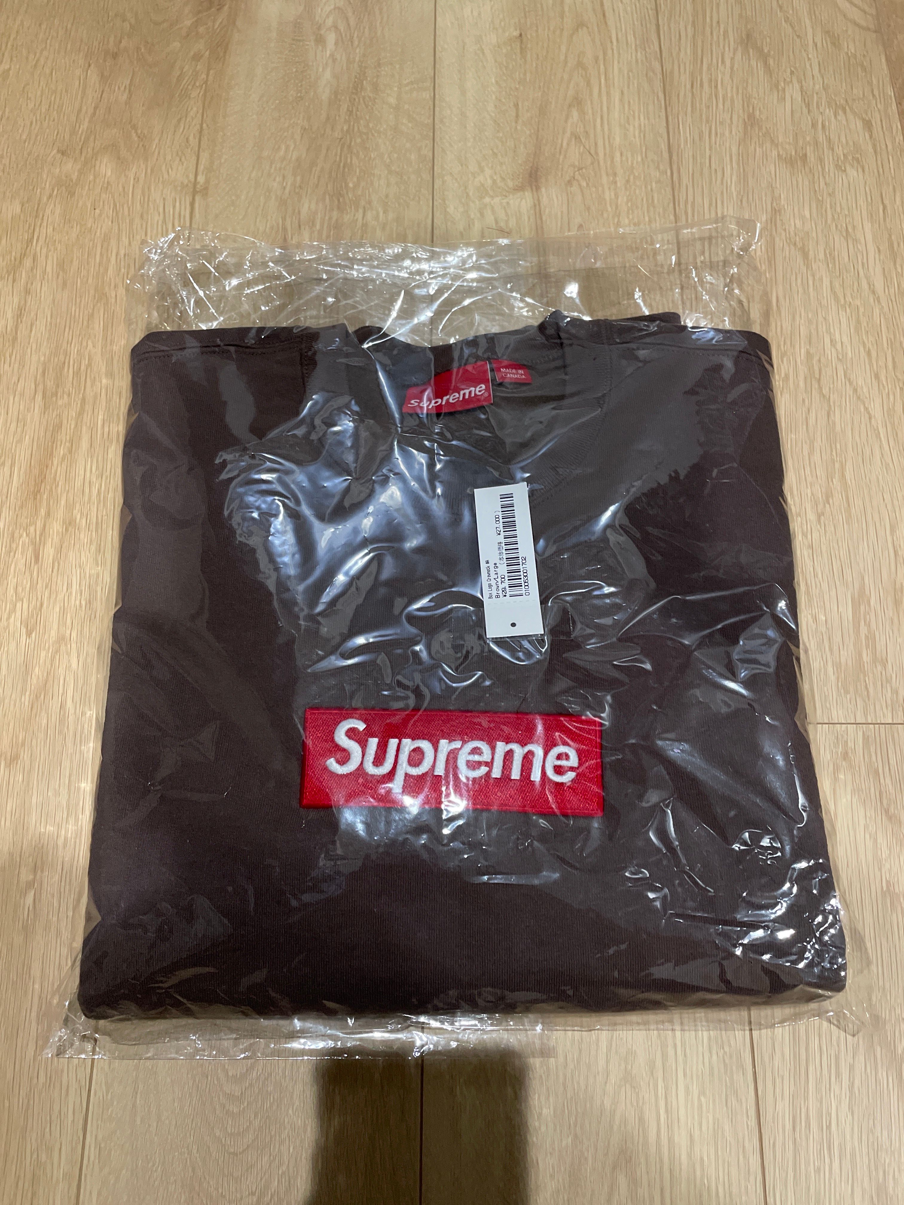 Supreme Box Logo Crewneck "Brown" (22FW)
