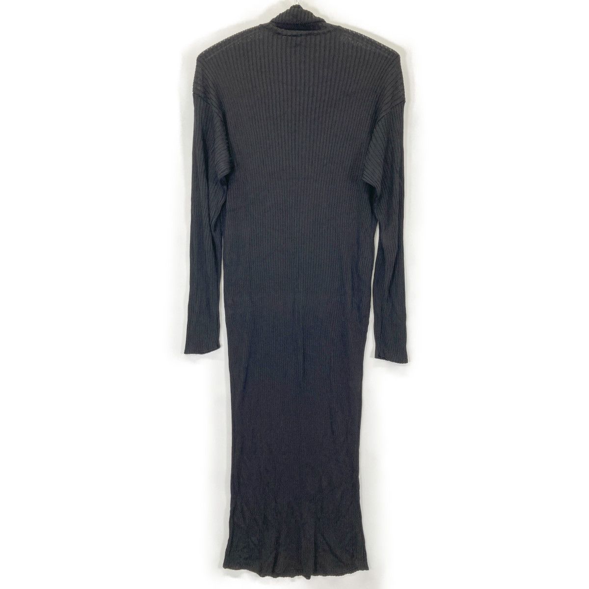 バレンシアガ 20AW 641384 ﾌﾞﾗｯｸ ﾊｲﾈｯｸﾆｯﾄﾜﾝﾋﾟｰｽ XS