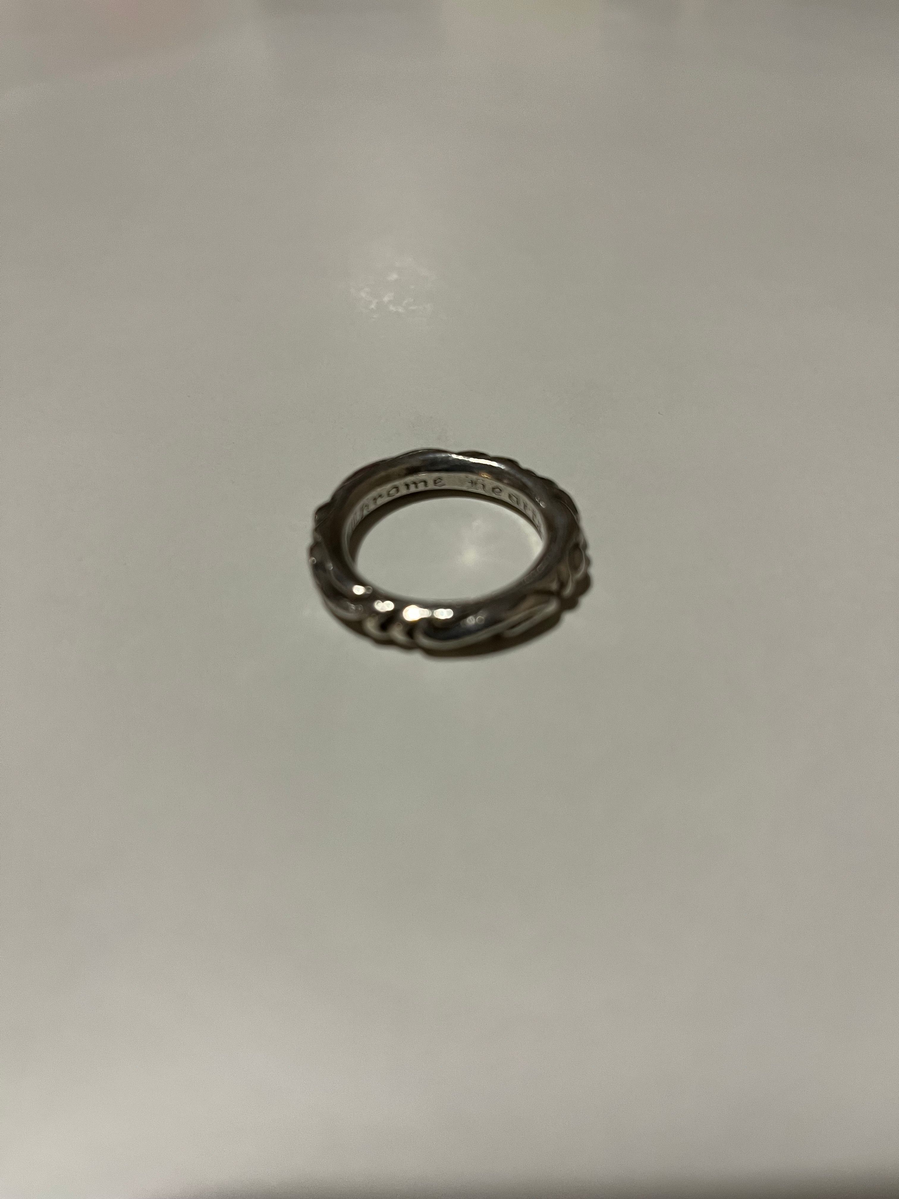 Chrome Hearts Scroll Band Ring "Silver"