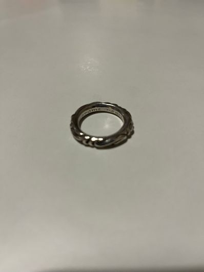 Chrome Hearts Scroll Band Ring "Silver"
