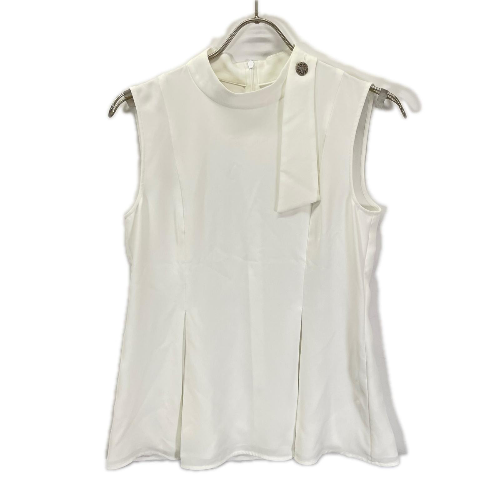 フォクシー 42978 Heloise Top ホワイト ノースリーブトップス 38