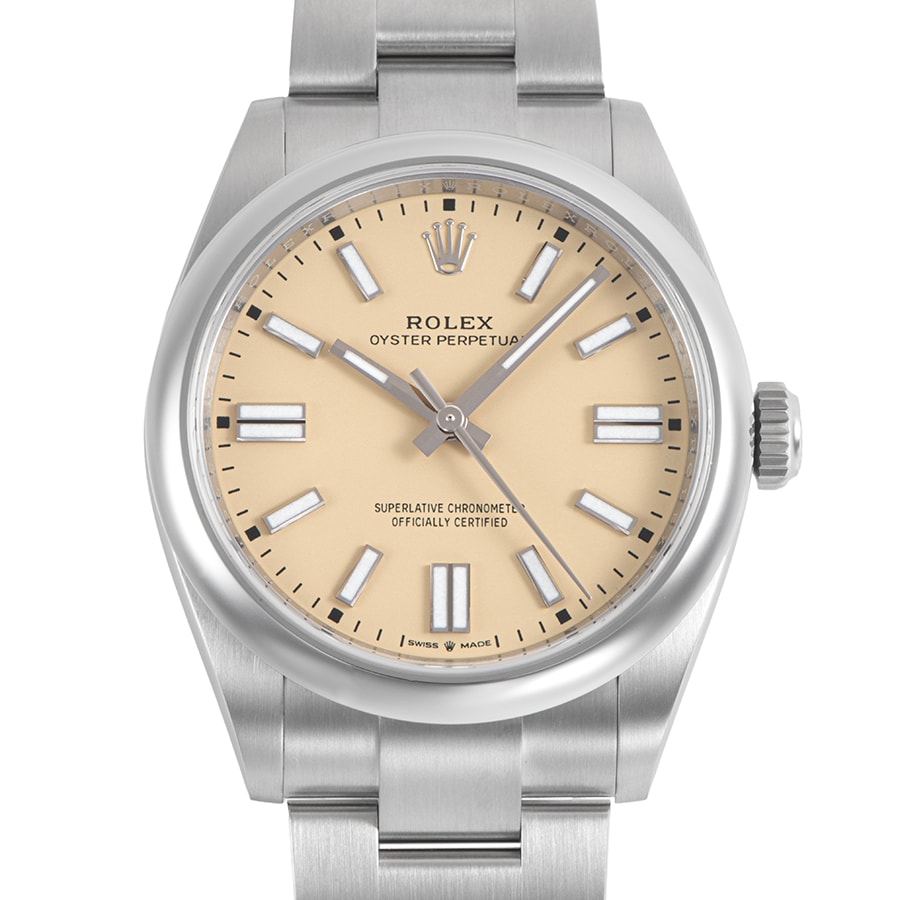 【新品】ROLEX ロレックス オイスターパーペチュアル41 134300 2025年新作 ベージュ【中古】